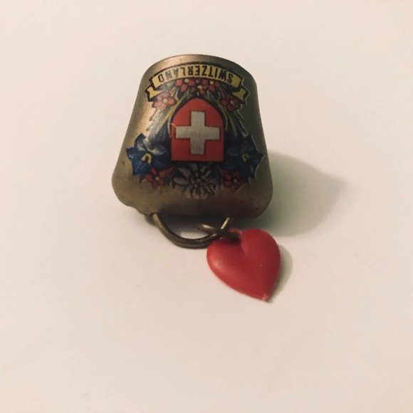 Vintage Miniature Switzerland Cow Bell Souvenir  1 Inch Size - Picture 4 of 13